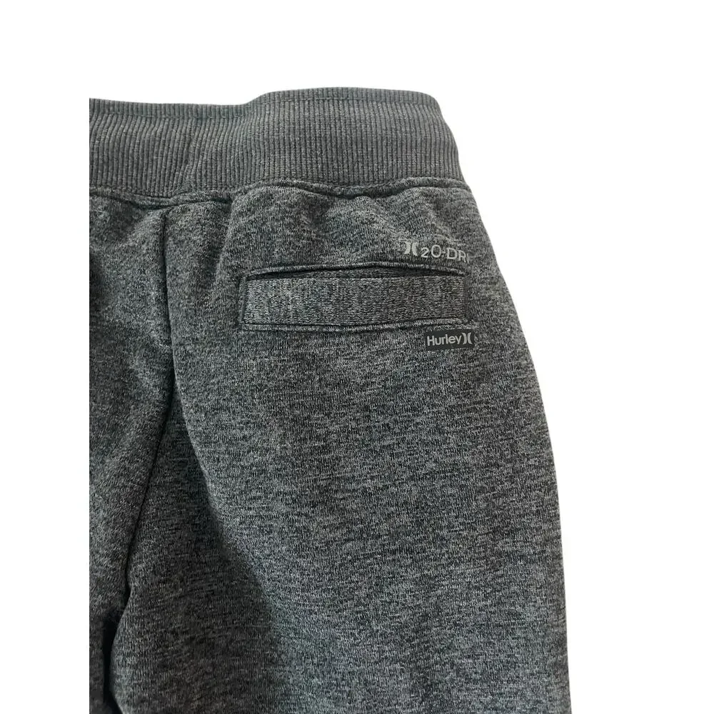 Hurley Boys Activewear Charcoal Gray Jogger Sweatpants Youth Size 6